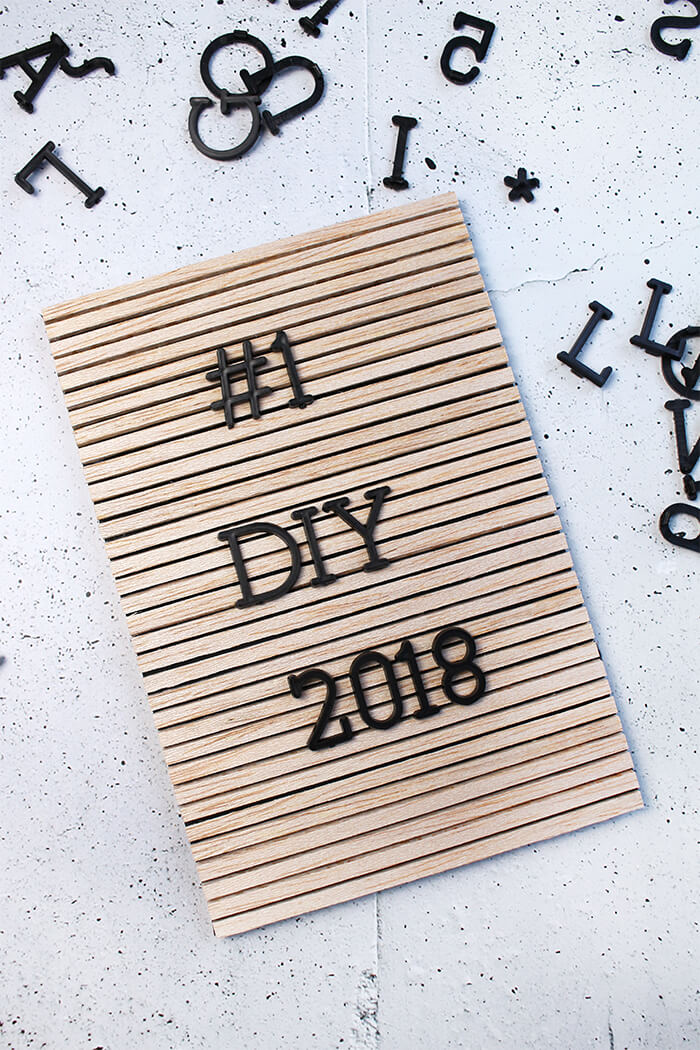 DY Letterboard aus Holz von Gingered Things