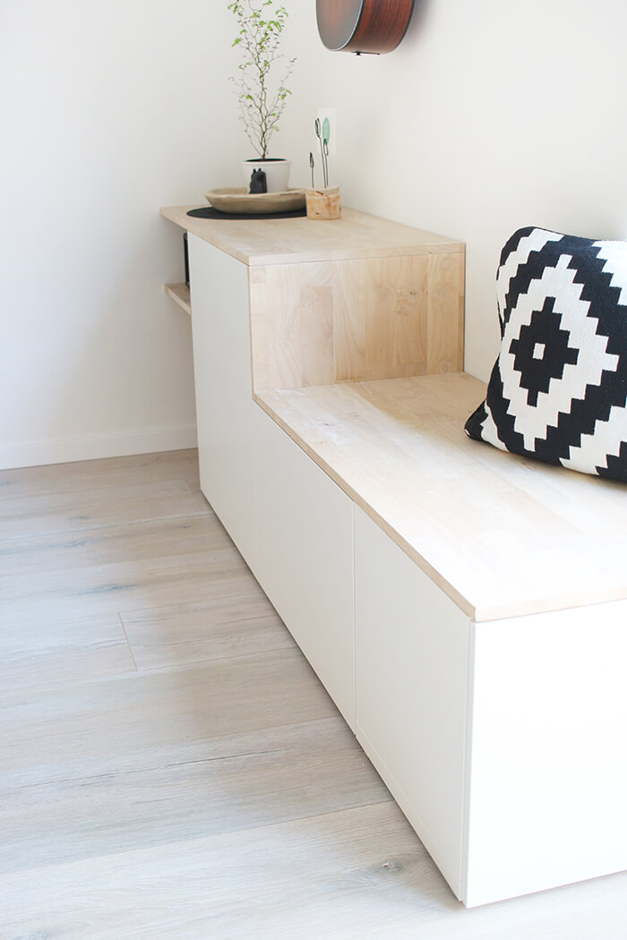 DIY Sideboard mit Sitzbank aus Besta von Ikea selbst bauen - Gingered Things