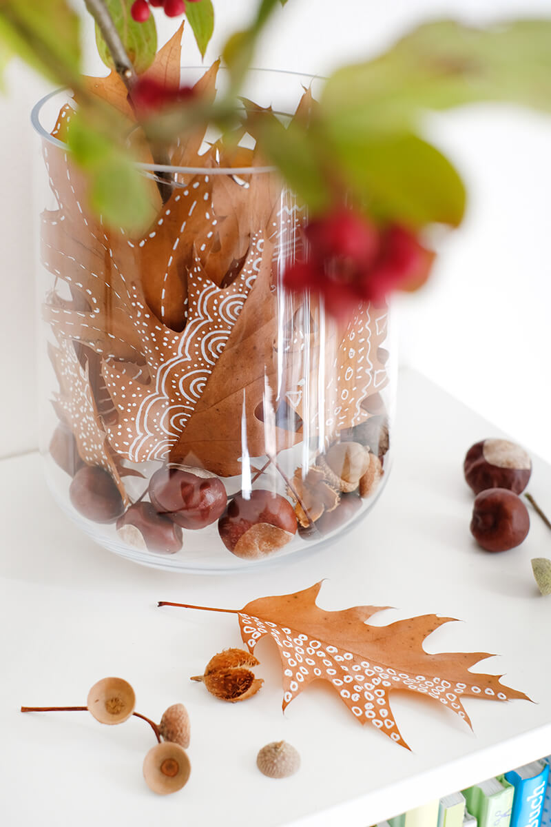 diyherbstdekoblaettervasegingeredthings06 Gingered