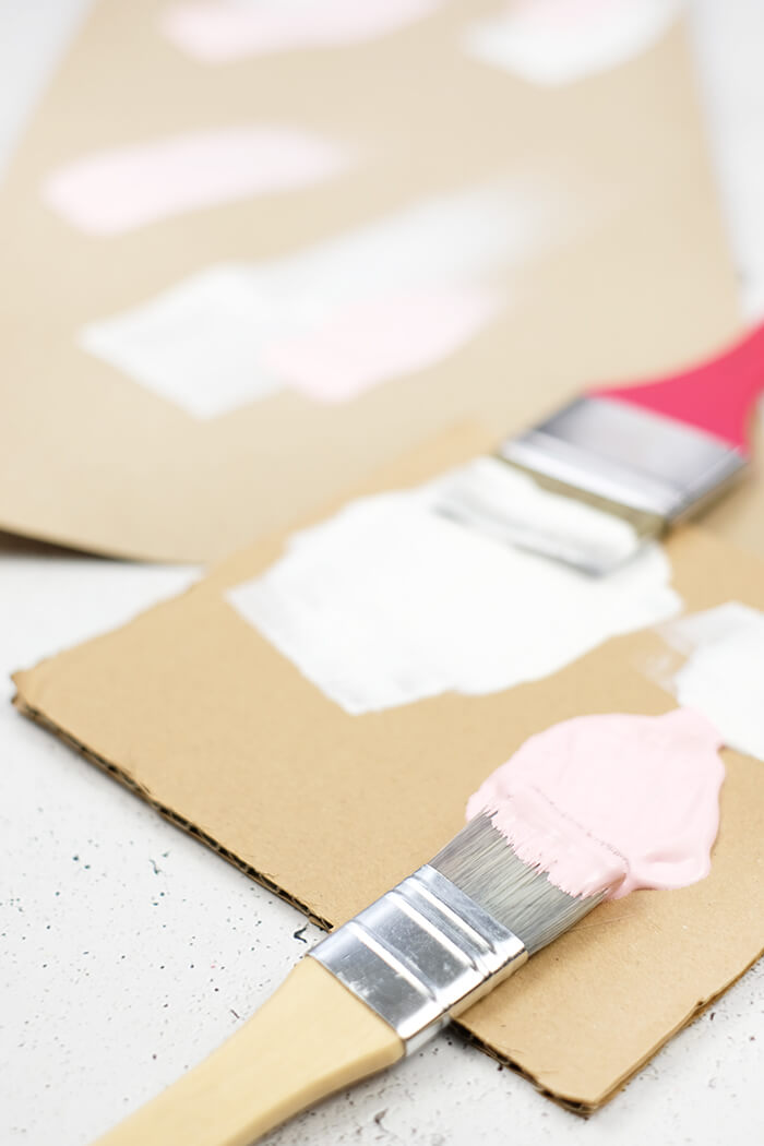 DIY Challenge - Geschenkpapier selbst machen - mit Pinsel und Farbe