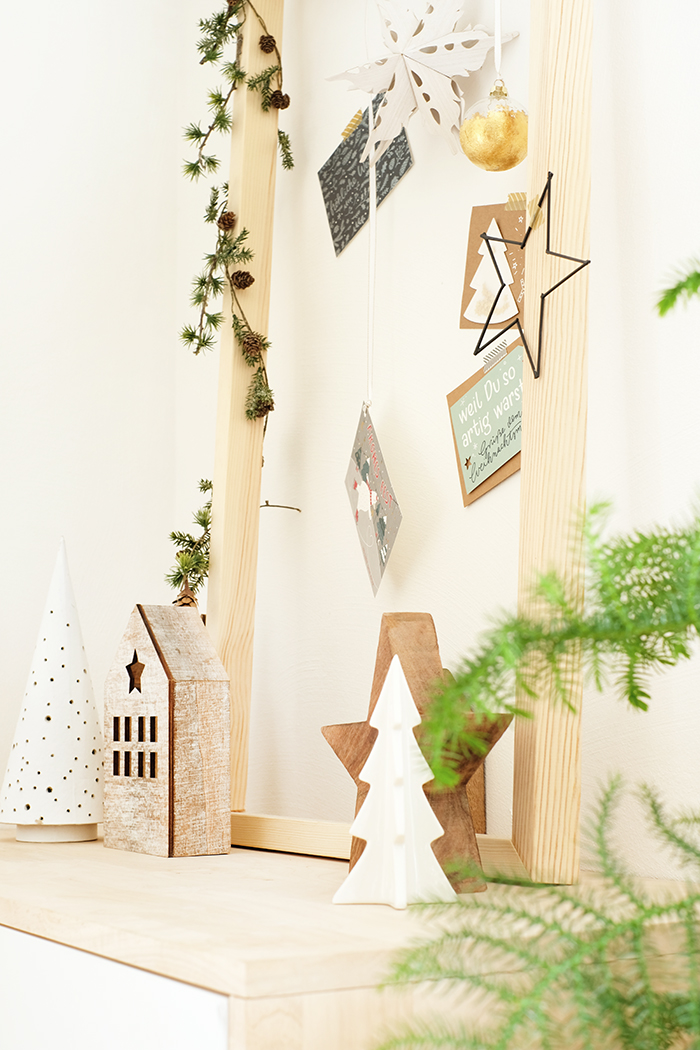 DIYnachten, ein Rahmen für die Weihnachtspost mit wolfcraft und Gingered Things