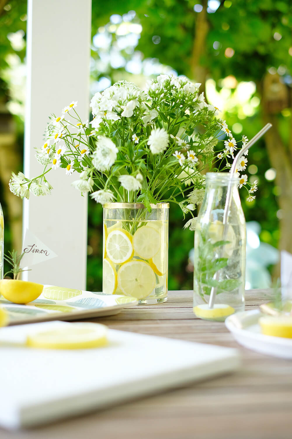 DIY sommerliche Partydeko mit Zitronen - Gingered Things