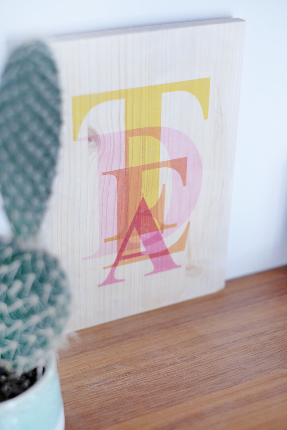 DIY Challenge Mai - Typoliebe - Fototransfer auf Holz - Gingered Things