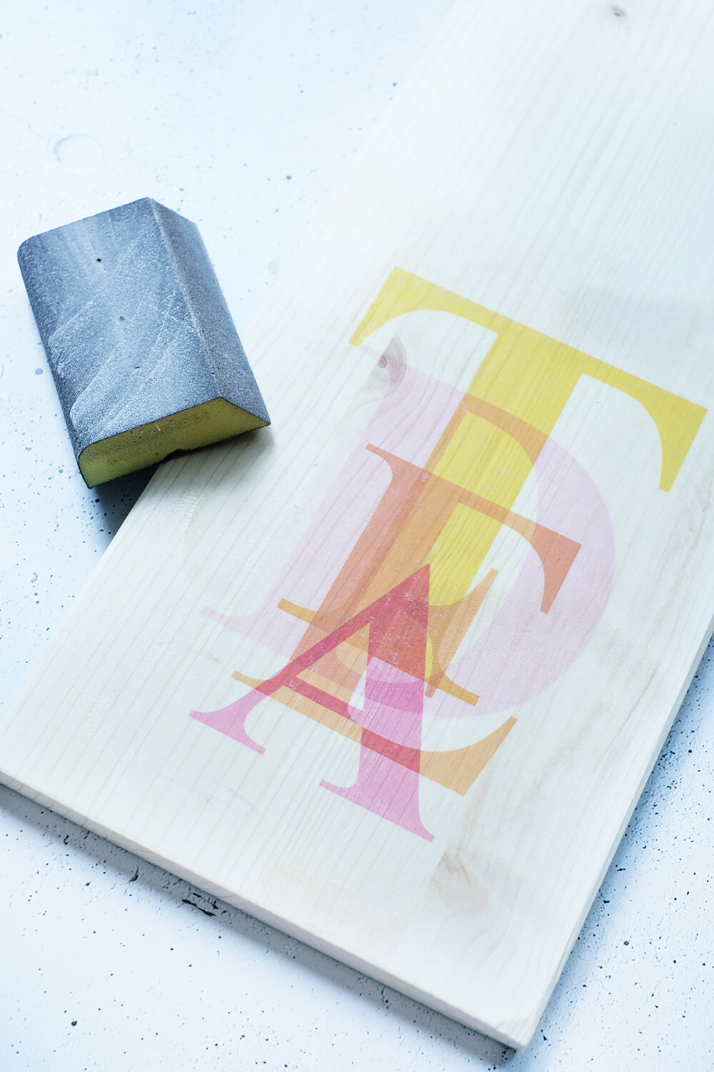 DIY Challenge Mai - Typoliebe - Fototransfer auf Holz - Gingered Things