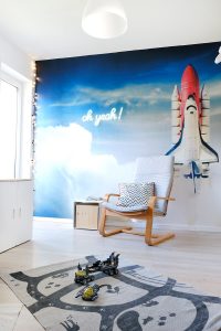 Makeover Kinderzimmer, neue Tapete - Gingered Things