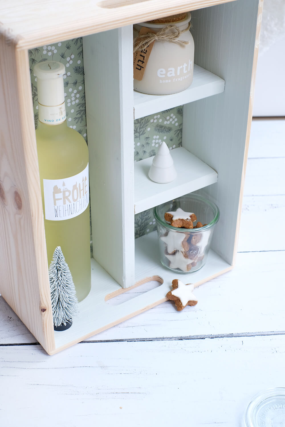 DIYnachten mit Bosch, dem IXO 7 und Gingered Things - Nachhaltige Geschenkverpackung aus Holzbox