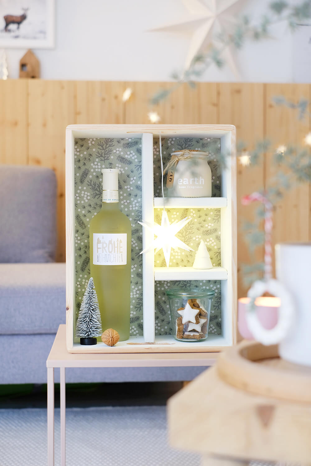 DIYnachten mit Bosch, dem IXO 7 und Gingered Things - Nachhaltige Geschenkverpackung aus Holzbox