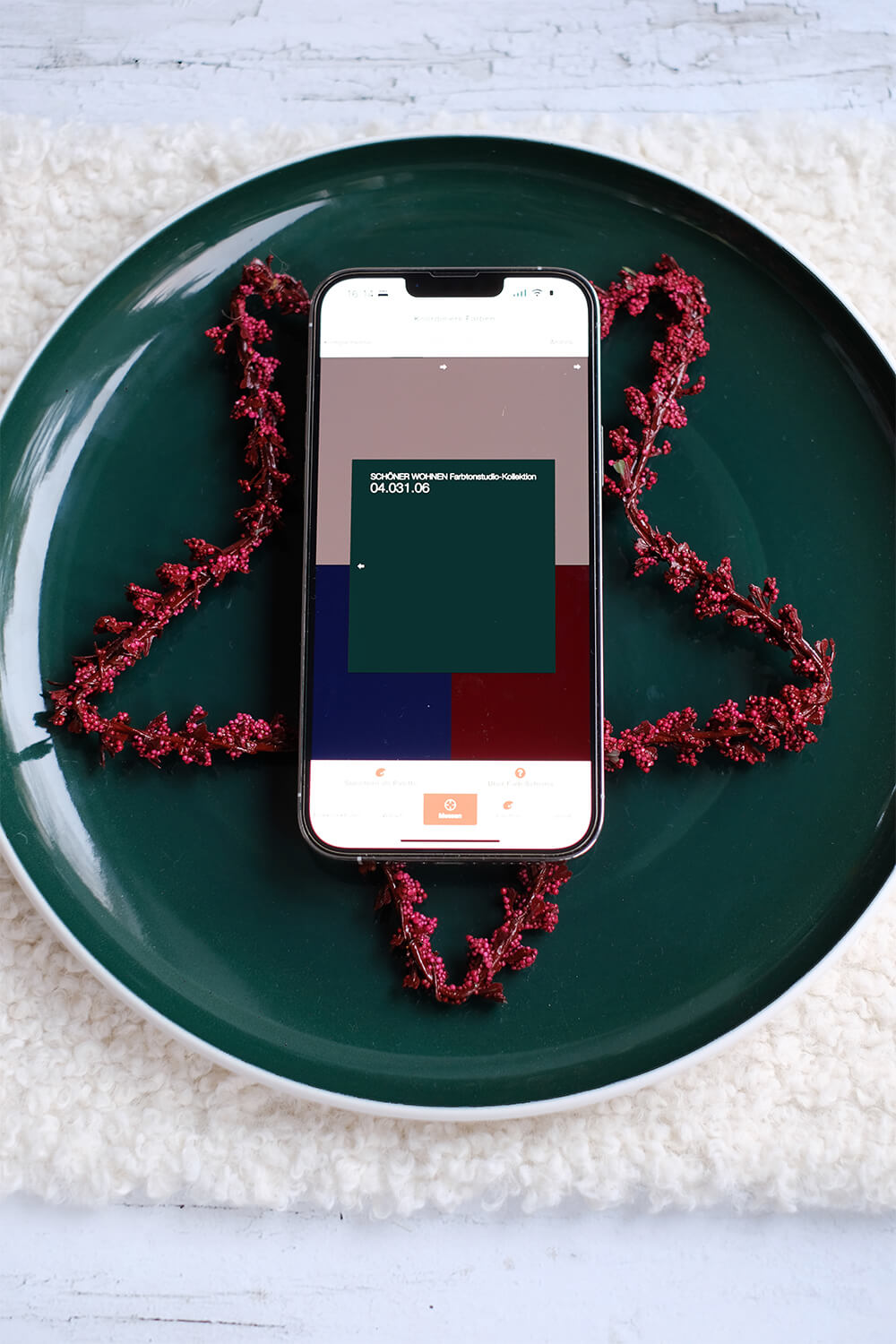 DIYnachten mit Datacolor und dem ColorReader EZ - Frablich passende Tischdeko für Weihnachten von Gingered Things