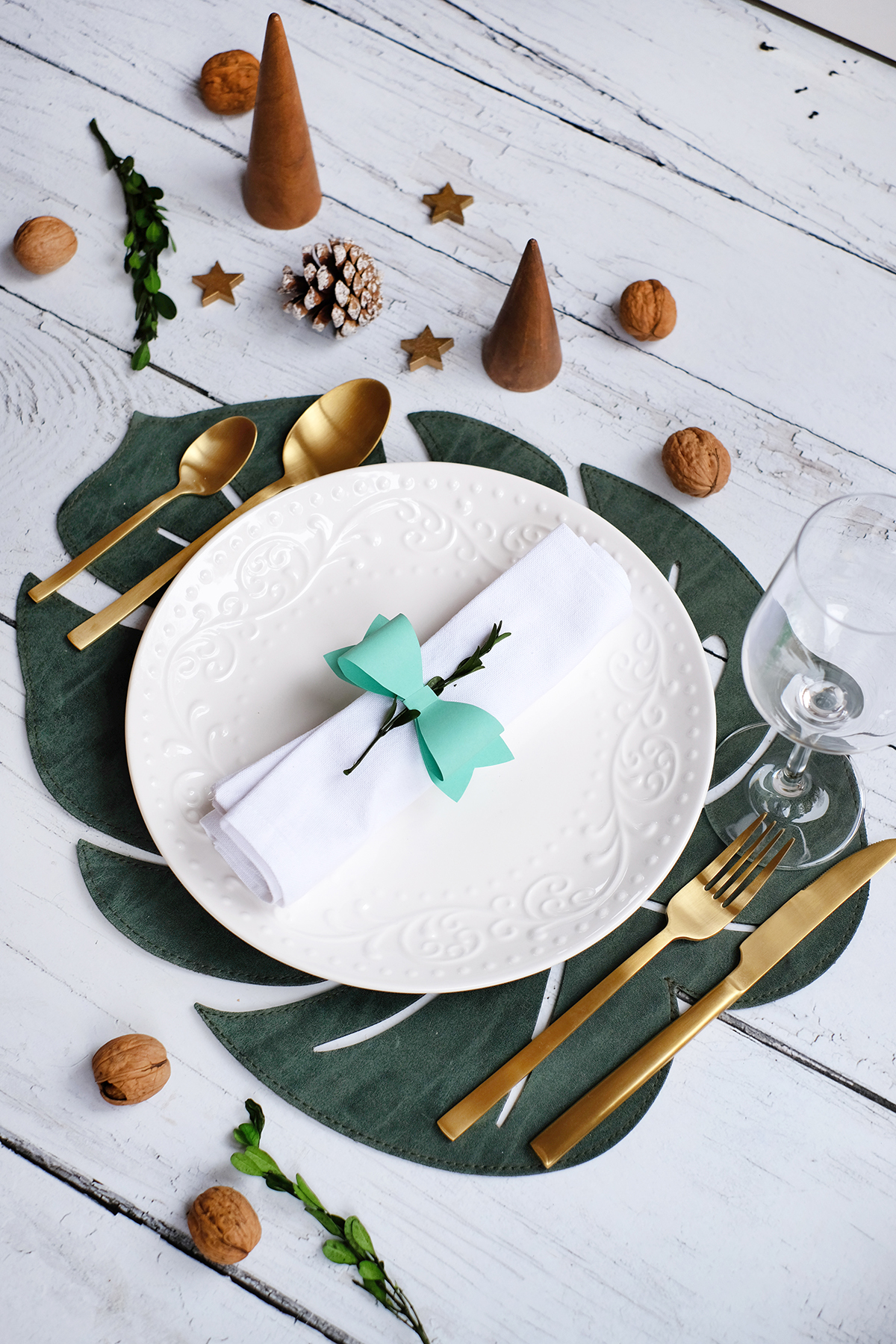 DIYnachten mit Datacolor und dem ColorReader EZ - Frablich passende Tischdeko für Weihnachten von Gingered Things